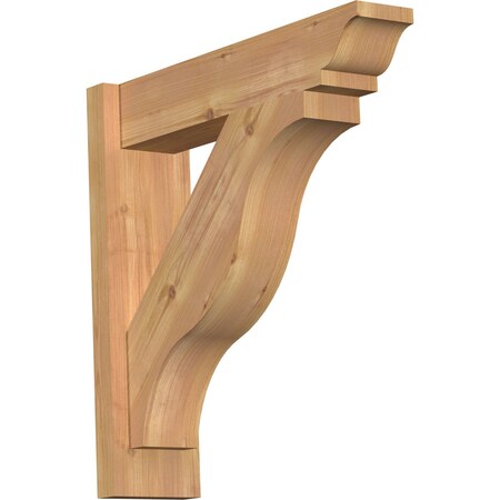Ekena Millwork Funston Smooth Traditional Outlooker, Western Red Cedar, 5 1/2"W x 22"D x 22"H OUT06X22X22FST01SWR
